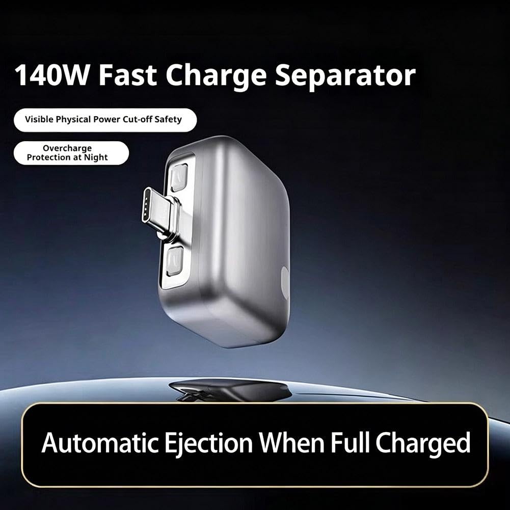 140W Fast Charge Separator – Auto Disconnect Charging Adapter