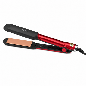 Kemei Hair Straightener for Women – Metallic Red